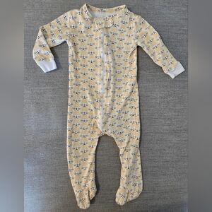 Lila And Hayes Pima Cotton 6-9 Month Footie Pajamas Lion Print